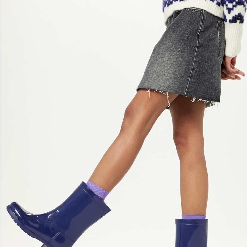 NWT The Drop Stella‎ Midshaft Rainboot Navy - Picture 5 of 8